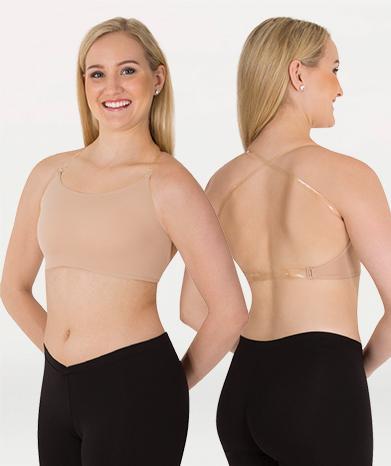Body Wrappers Adult Adjustable Clear Strap Bra 275 : Dance Max Dancewear